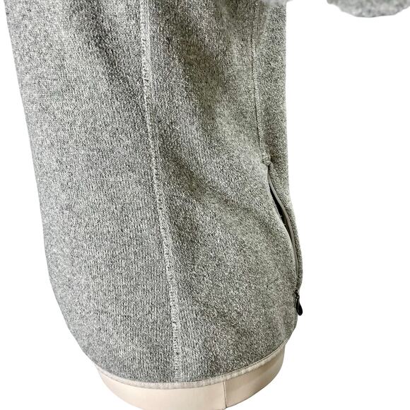 The North Face Womens Gray Sweater Crescent Sunshine Knit Fleece Hoodie Medium - Picture 7 of 11
